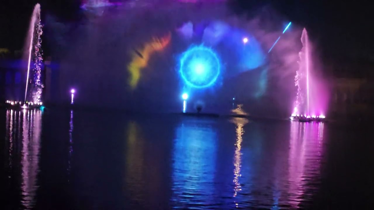 Fountain Laser light Show at Ram Janm Bhumi Ayodhya. 