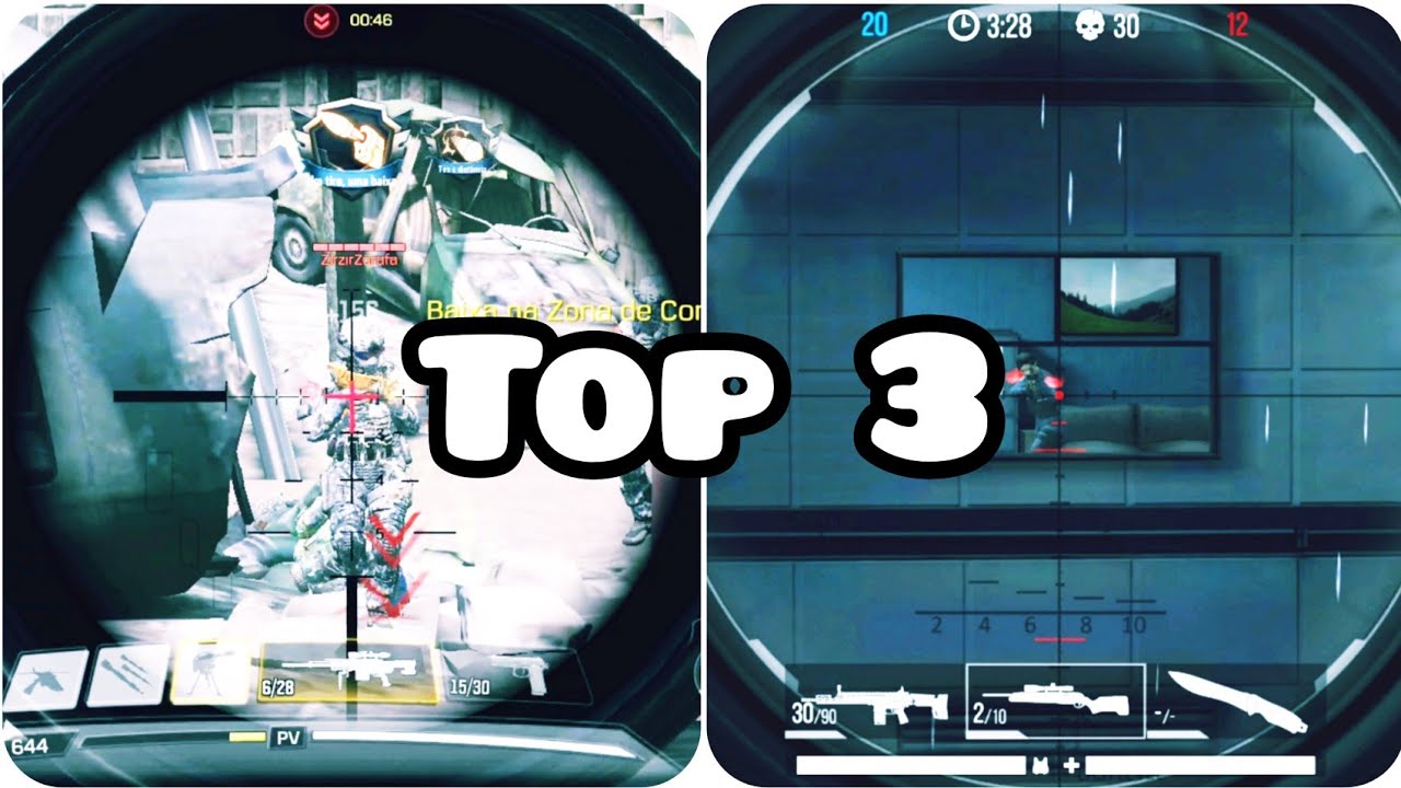 Top 3 - Jogos de tiro Multiplayer