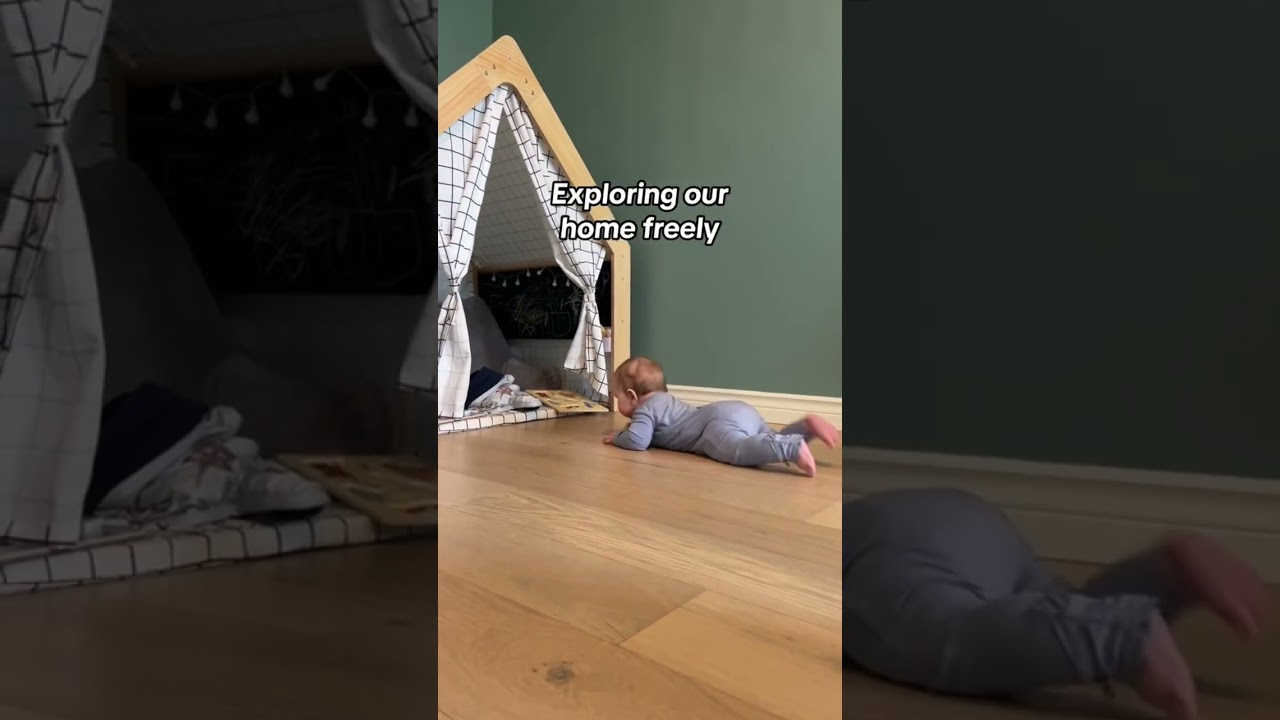 Our 8 month old Montessori baby! #montessoribaby #babyplaying #milestones