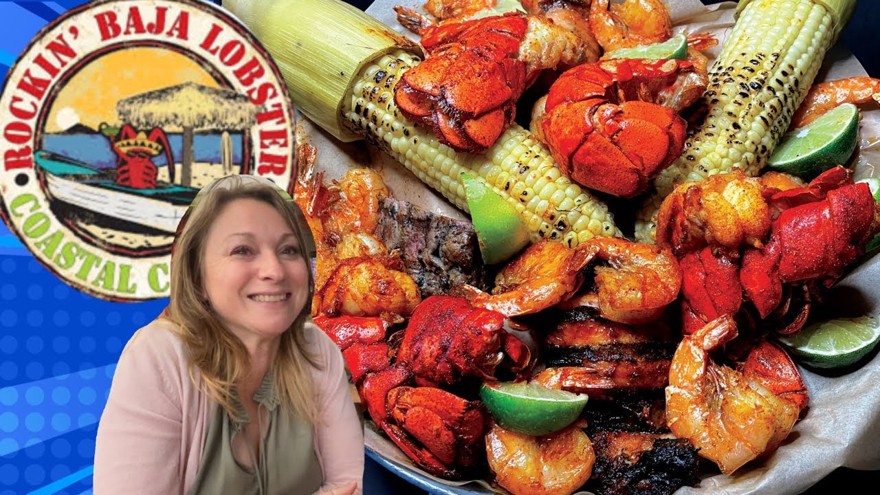 Dinner at Rockin’ Baja Lobster | San Diego Seafood Feast! 🌊🍤 🦞