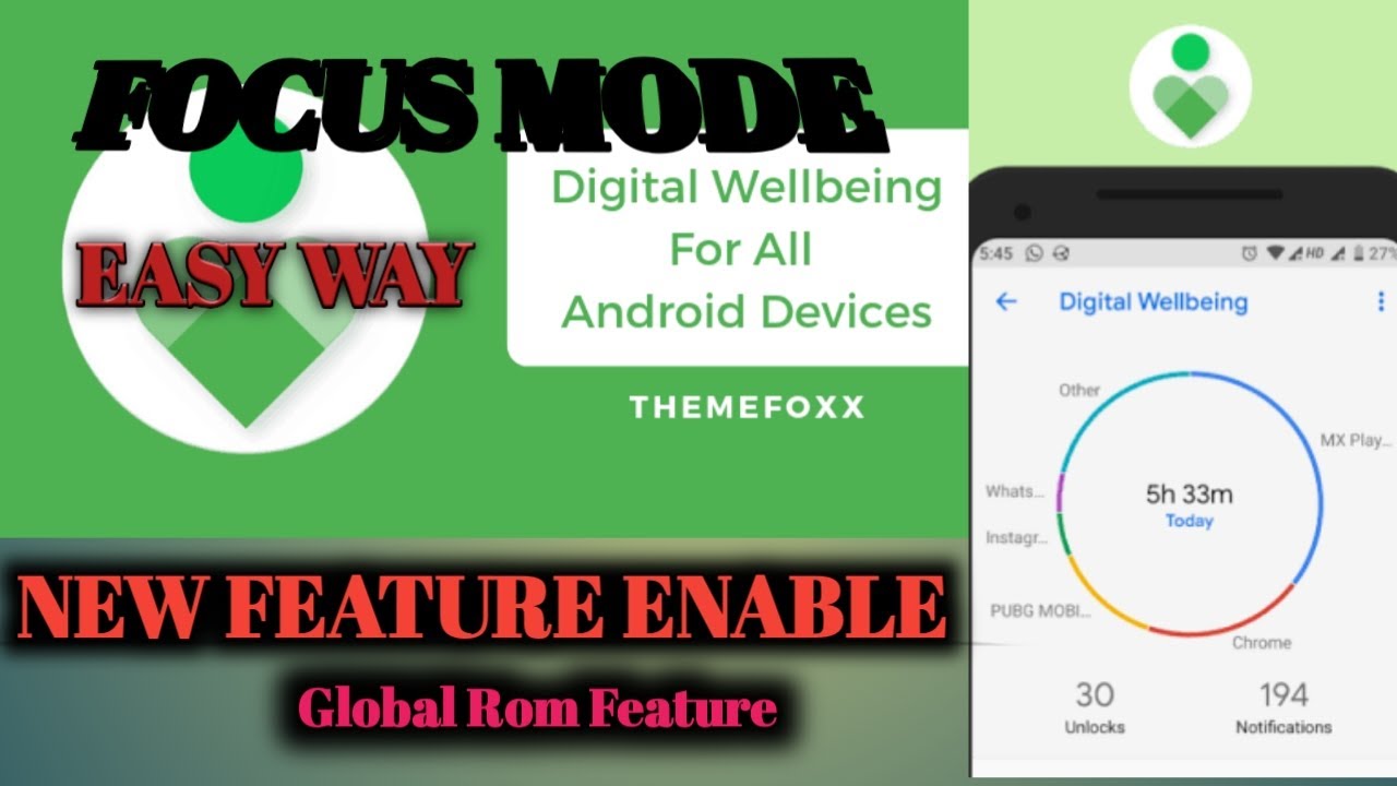Enable Focus Mode on Any Xiaomi Redmi devices|Digital Wellbeing New look.
