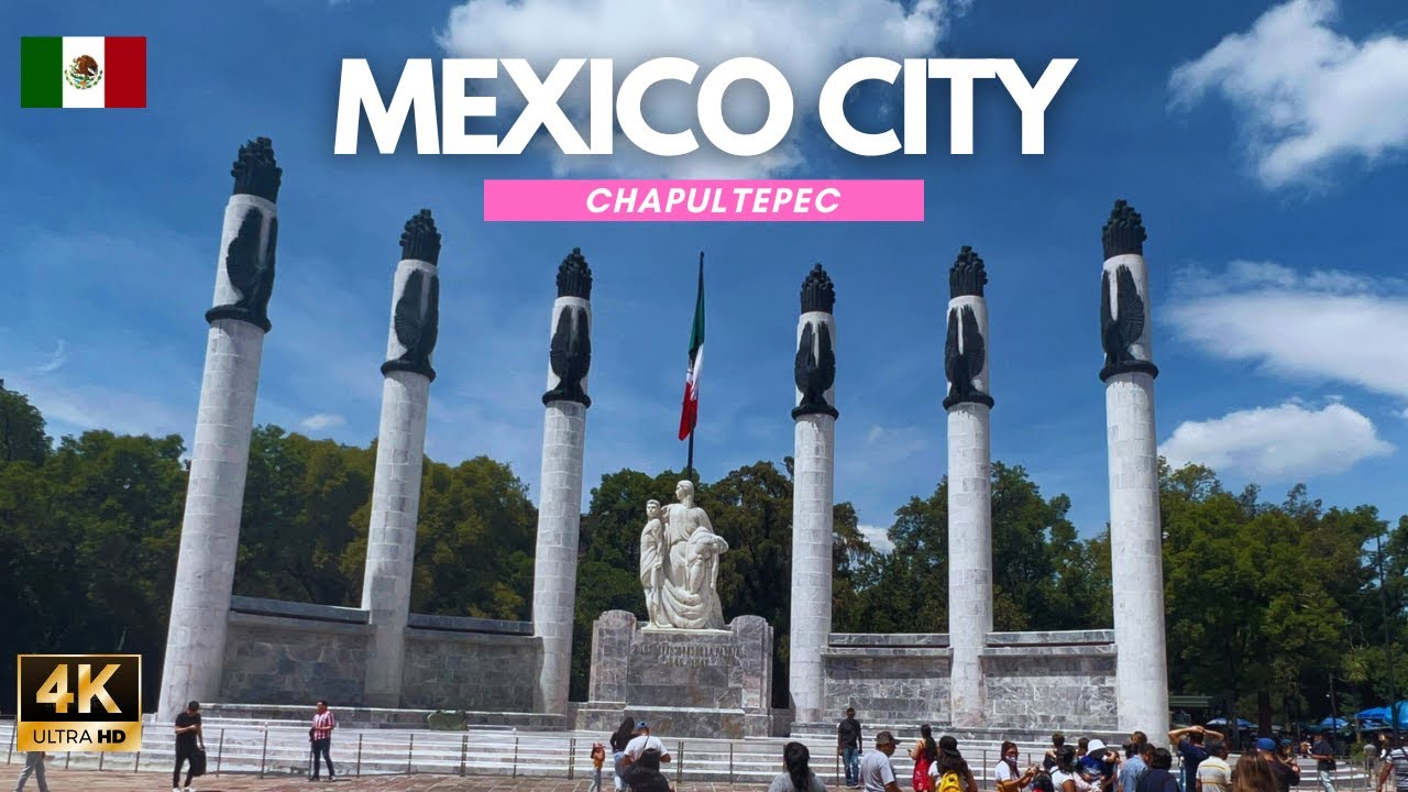 [4K] MEXICO CITY Walking Tour - Bosque de Chapultepec - The Largest Park in MEXICO CITY 🇲🇽