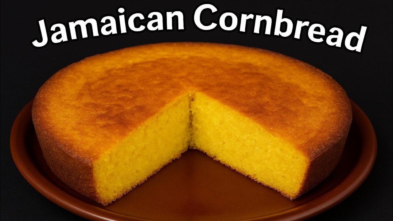 🔥 Jamaican Cornbread Recipe | Easy, Moist & Delicious Caribbean Style Cornbread