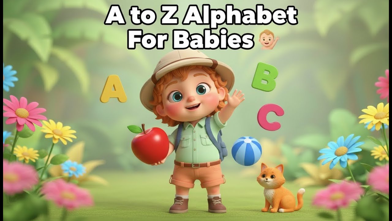 A to Z Alphabet for Kids | Learn ABC Letters & Sounds (3D Kids Video Song)