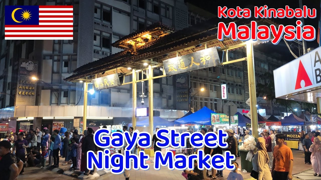 Visiting the Night Market of Gaya Street in Kota Kinabalu