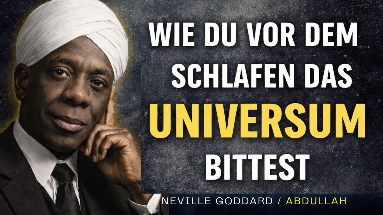WIE DU VOR DEM SCHLAFEN DAS UNIVERSUM Bittest, UM ALLES ZU ERHALTEN – Neville Goddard