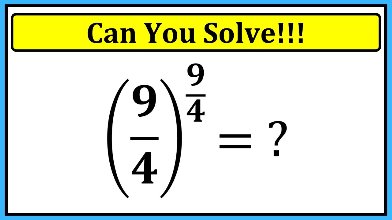 Nice Exponent Math Simplification | Exponential Math | Algebra| Can You Solve!!!