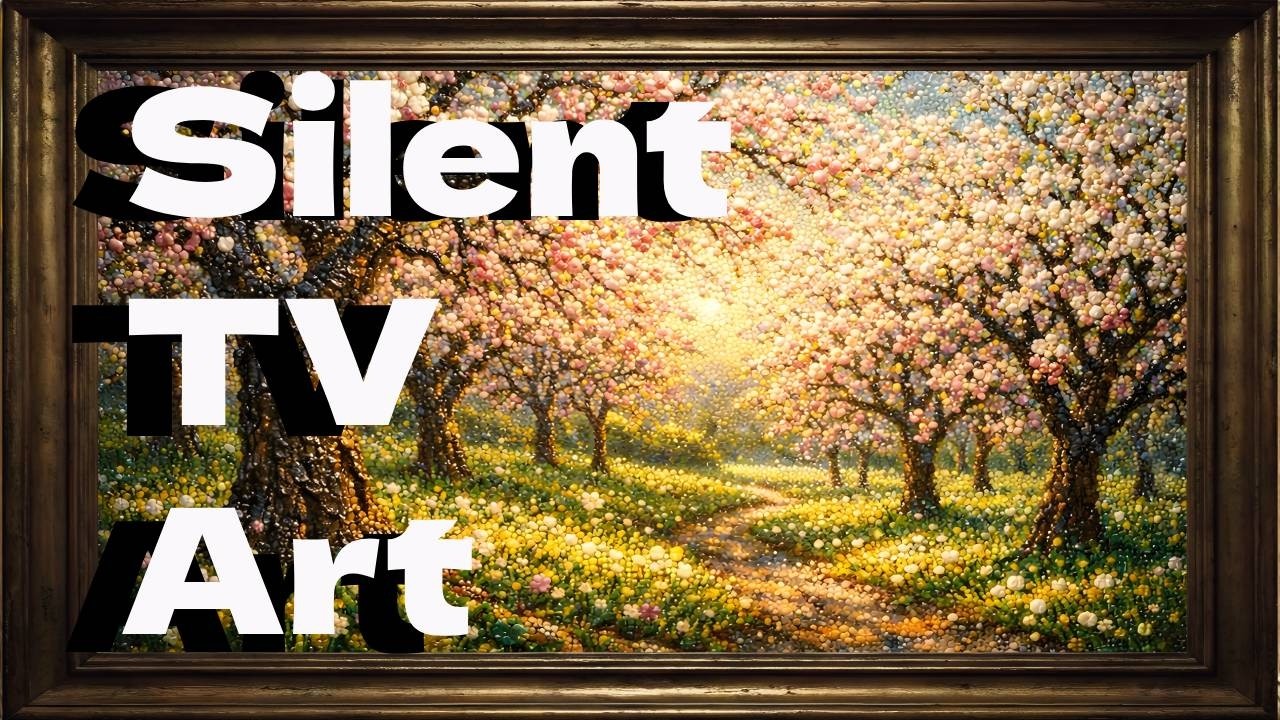 Spring Pointillism | 4K Ultra HD Frame TV Art | Luminous Textured Masterpiece : art for TV