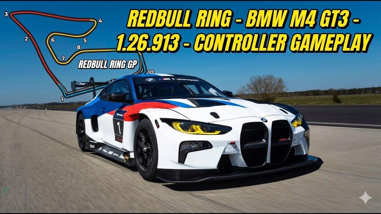 BMW M4 GT3 at Red Bull Ring - 1:26.913 Hotlap | BASE SETUP [Controller Gameplay] ACE 0.4.1v