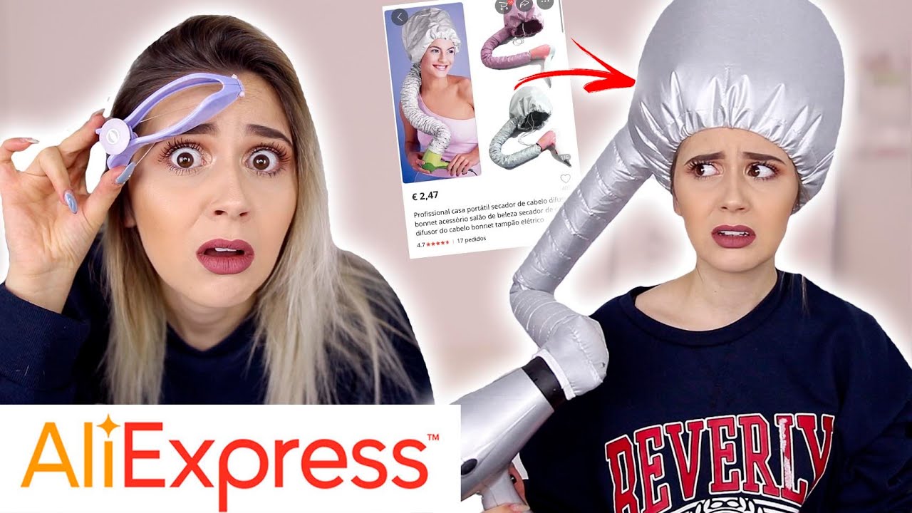 EXPERIMENTEI do ALIEXPRESS 3: ITENS ESTRANHOS de BELEZA | Joana Gentil
