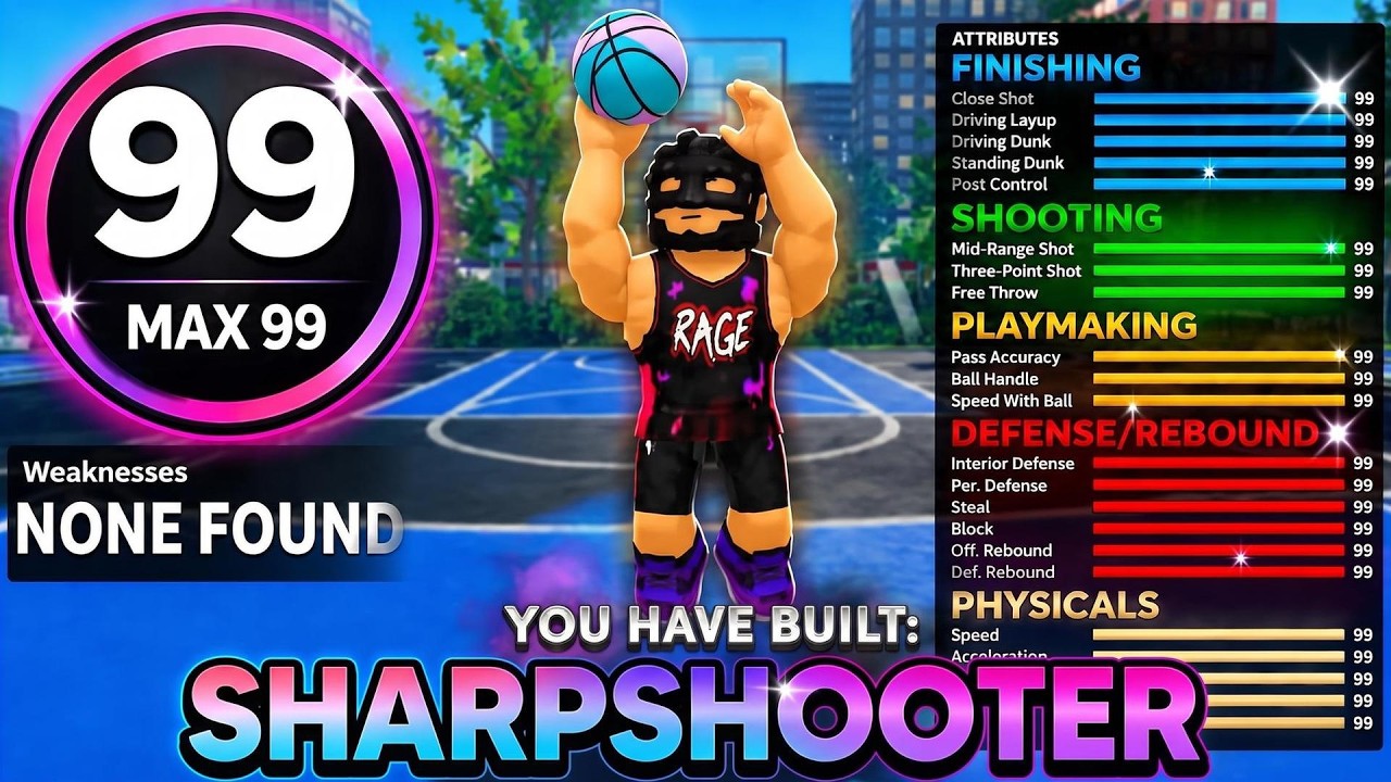 BEST ISO GOD SHARPSHOOTER Build Is INSANE In Practical Basketball + SIGS + SETTINGS ! (Roblox)