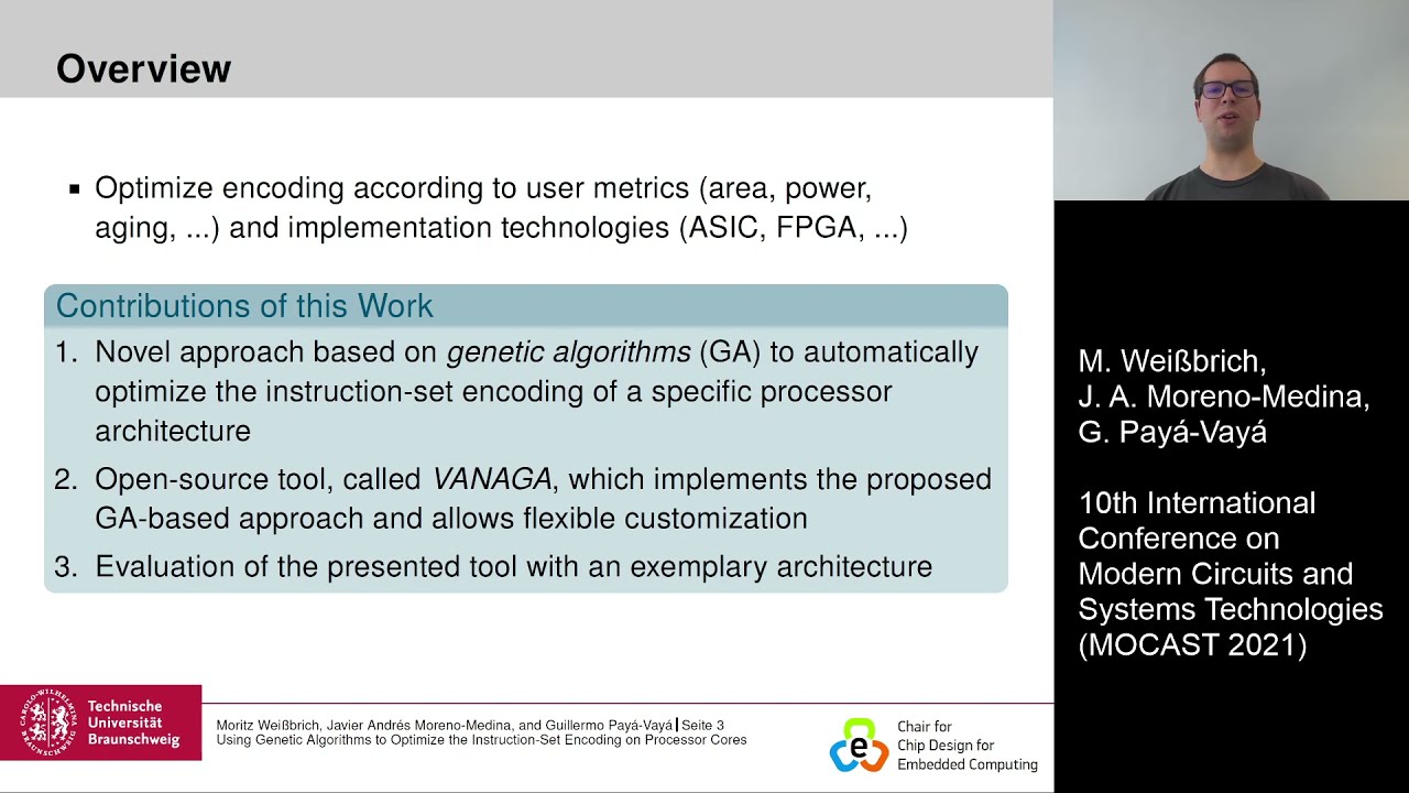 ASIP Design Tools | Using Genetic Algorithms to Optimize the Instruction-Set Encoding on Processors