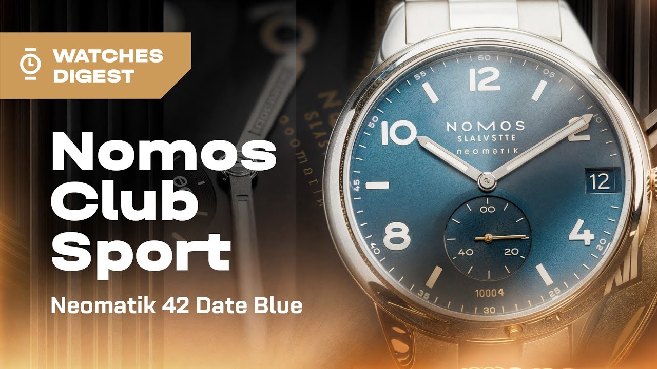Берлинский минимализм в спортивном костюме: обзор Nomos Club Sport Neomatik 42 Date Blue
