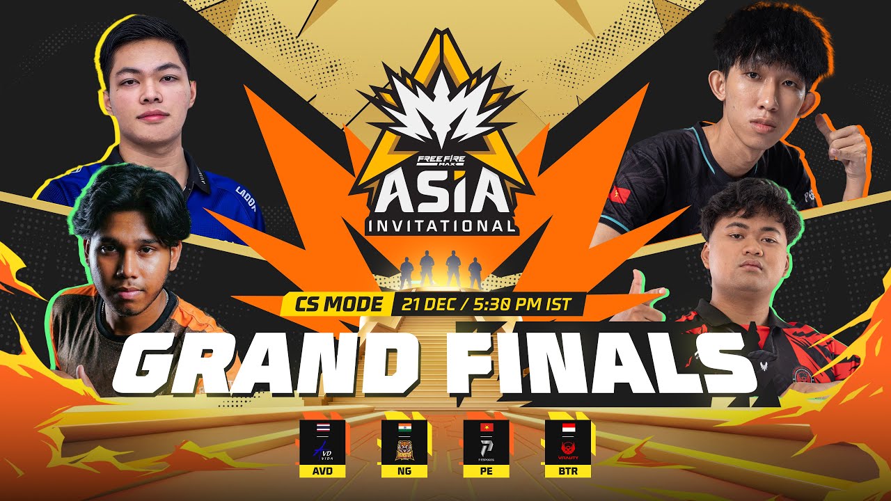 🔴 [EN] CS Mode Grand Finals | BTR vs AVD, PE vs NG | FFMAI 2025