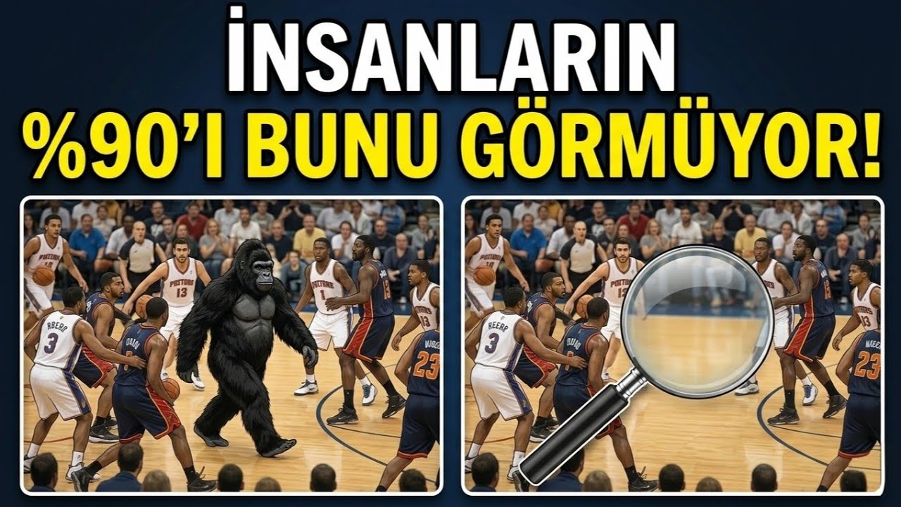 DİKKATİNE GÜVENİYOR MUSUN? (İNSANLARIN %90'I GÖREMİYOR) 