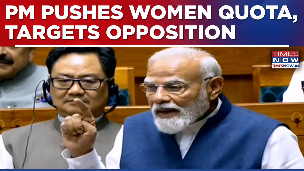PM Modi Urges 33% Women Quota Rollout, Jab Opposition Saying Take Credit In Lok Sabha Speech