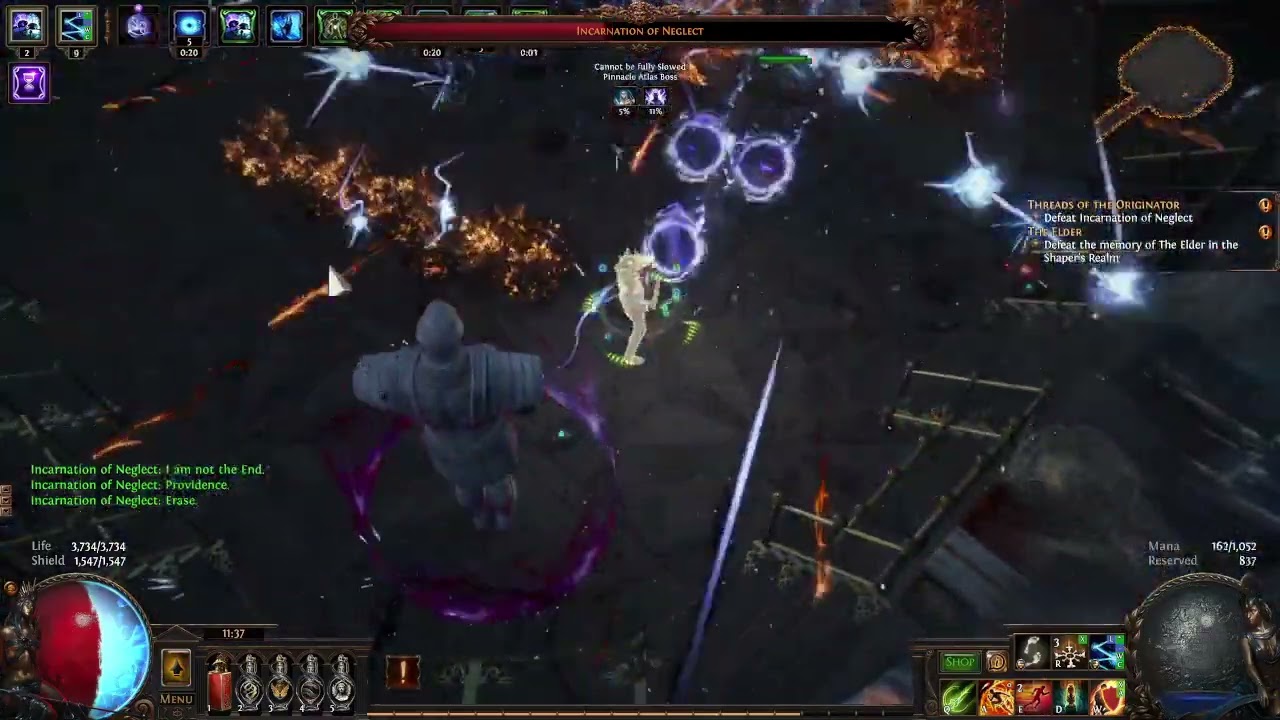 Accidentally Fighting the First Path of Exile Secrets of the Atlas Boss