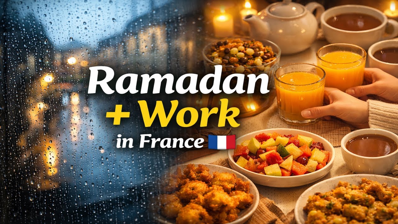 First Workday in Ramadan in France | Sehri to Iftar Routine | Slow Living Vlog