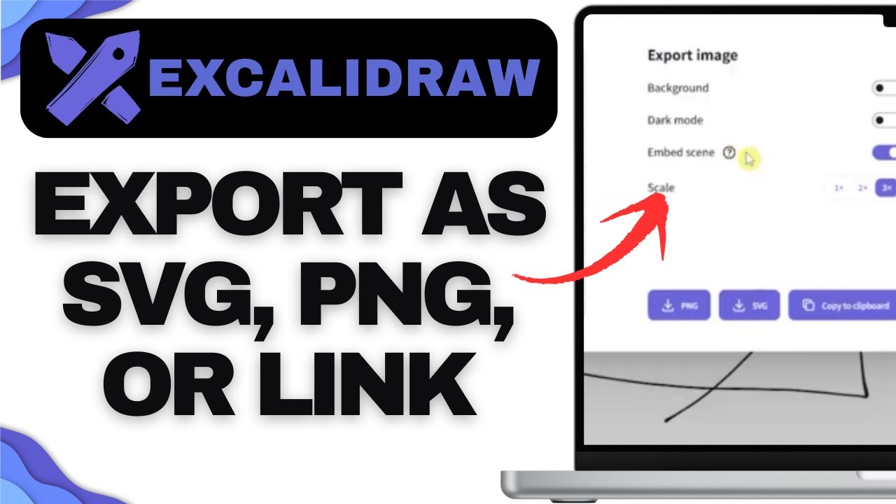 How to Export Excalidraw Drawings as SVG, PNG, and Embed Links