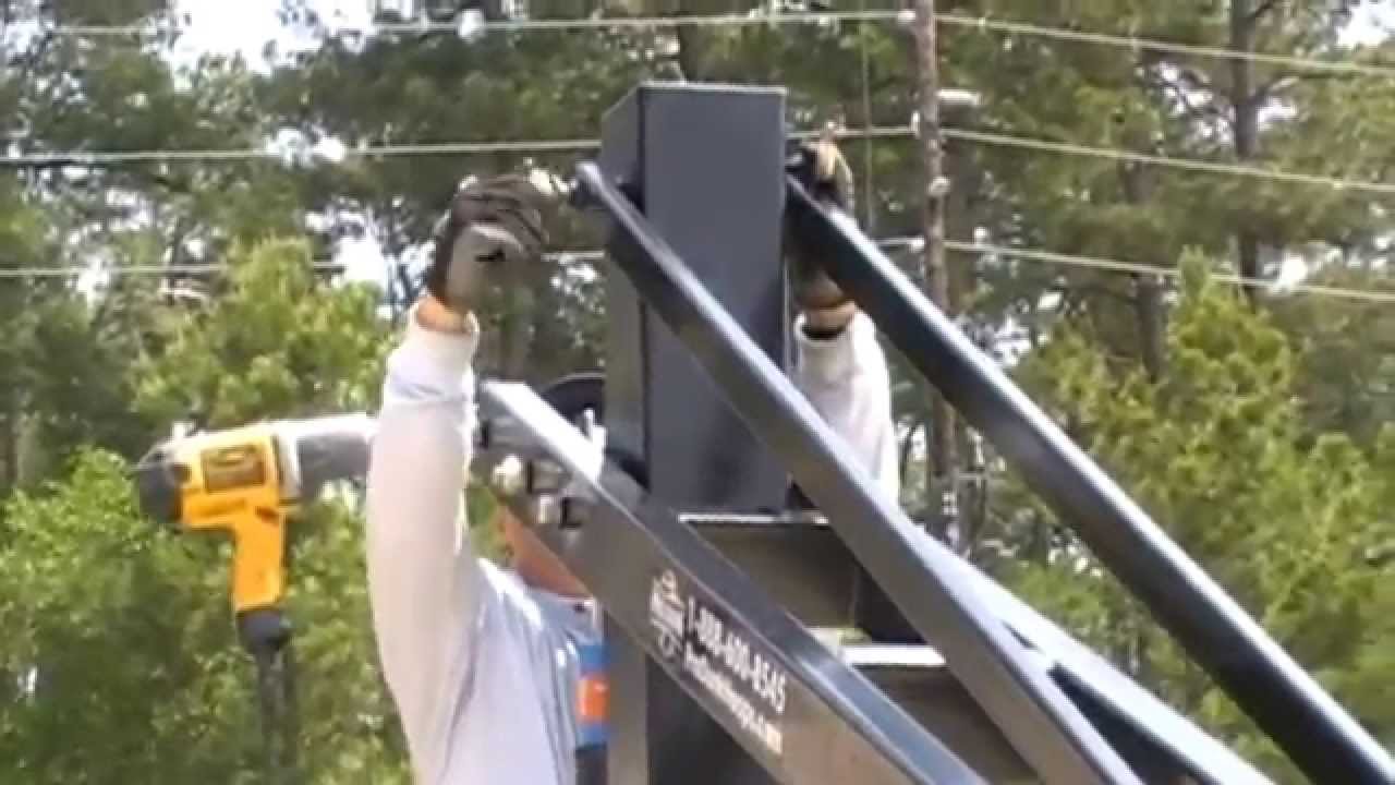 Pro Dunk® In-Ground, Adjustable Basketball Goal Installation