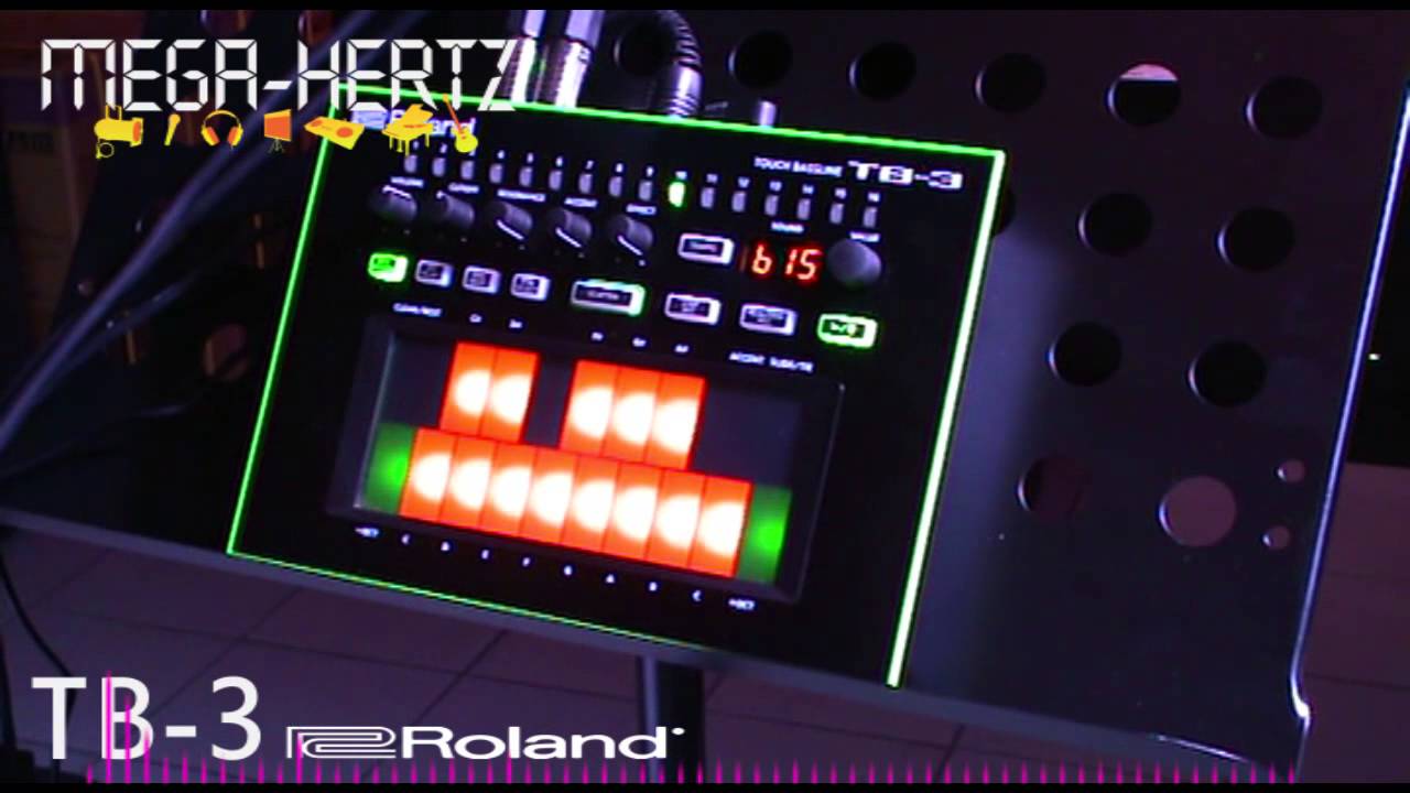 Démo Roland TB-3 (Français) ligne de basses séquentielle Mega-Hertz.fr
