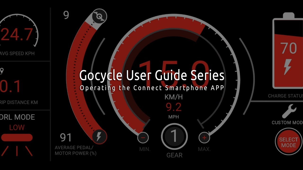Gocycle User Guide Series | The updated Connect App for your smartphone