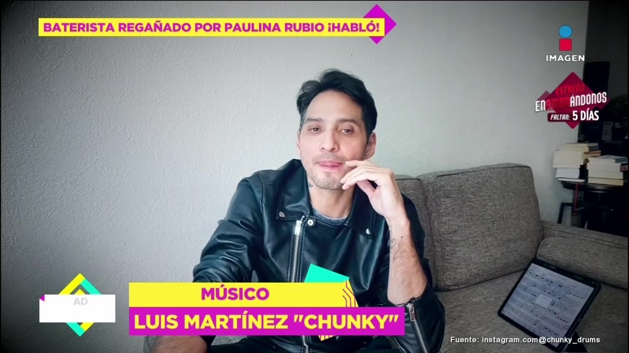 Baterista de Paulina Rubio rompe el silencio y explica por qué lo regañó la cantante | DPM