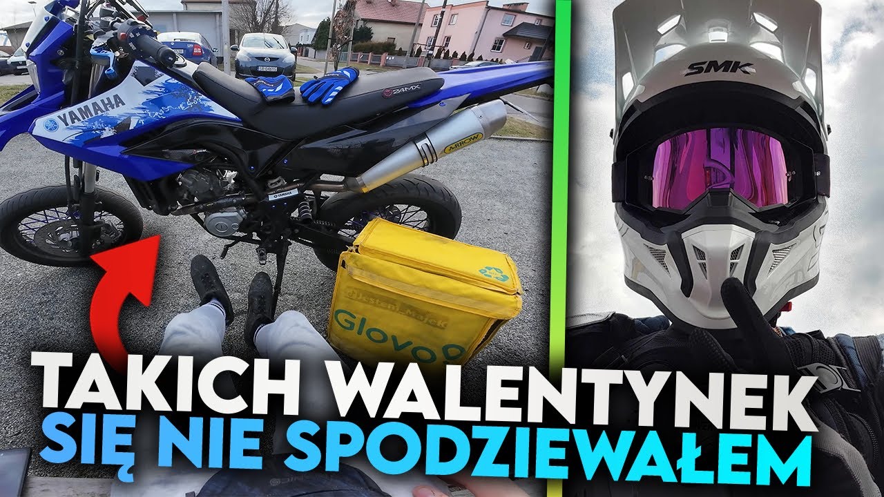 GLOVO NA MOTOCYKLU