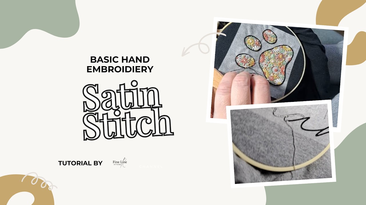 Satin Stitch Tutorial for Beginners | Smooth Fill Stitch Step by Step