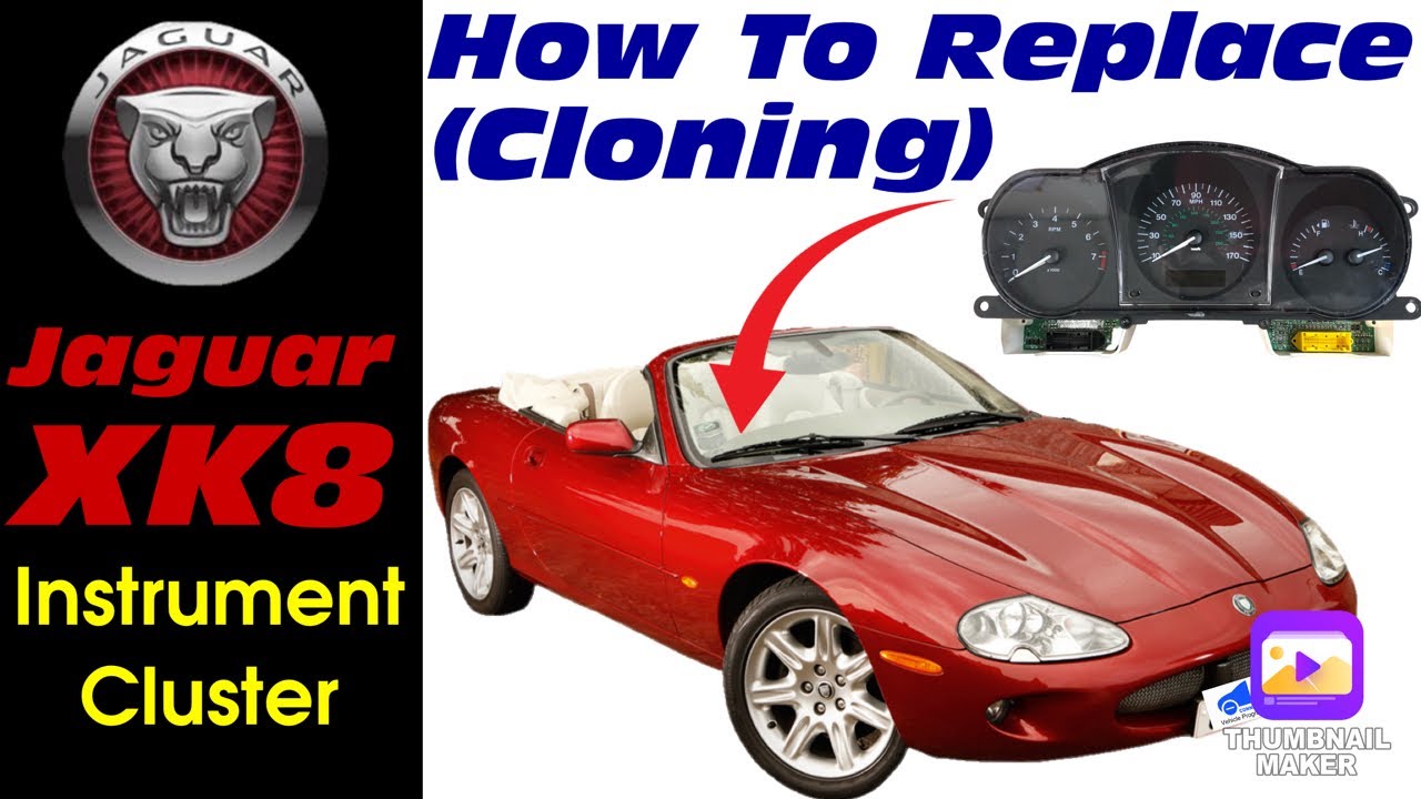 Jaguar XK8 Cluster Cloning - Detailed video of strip down, processor removal & reading process