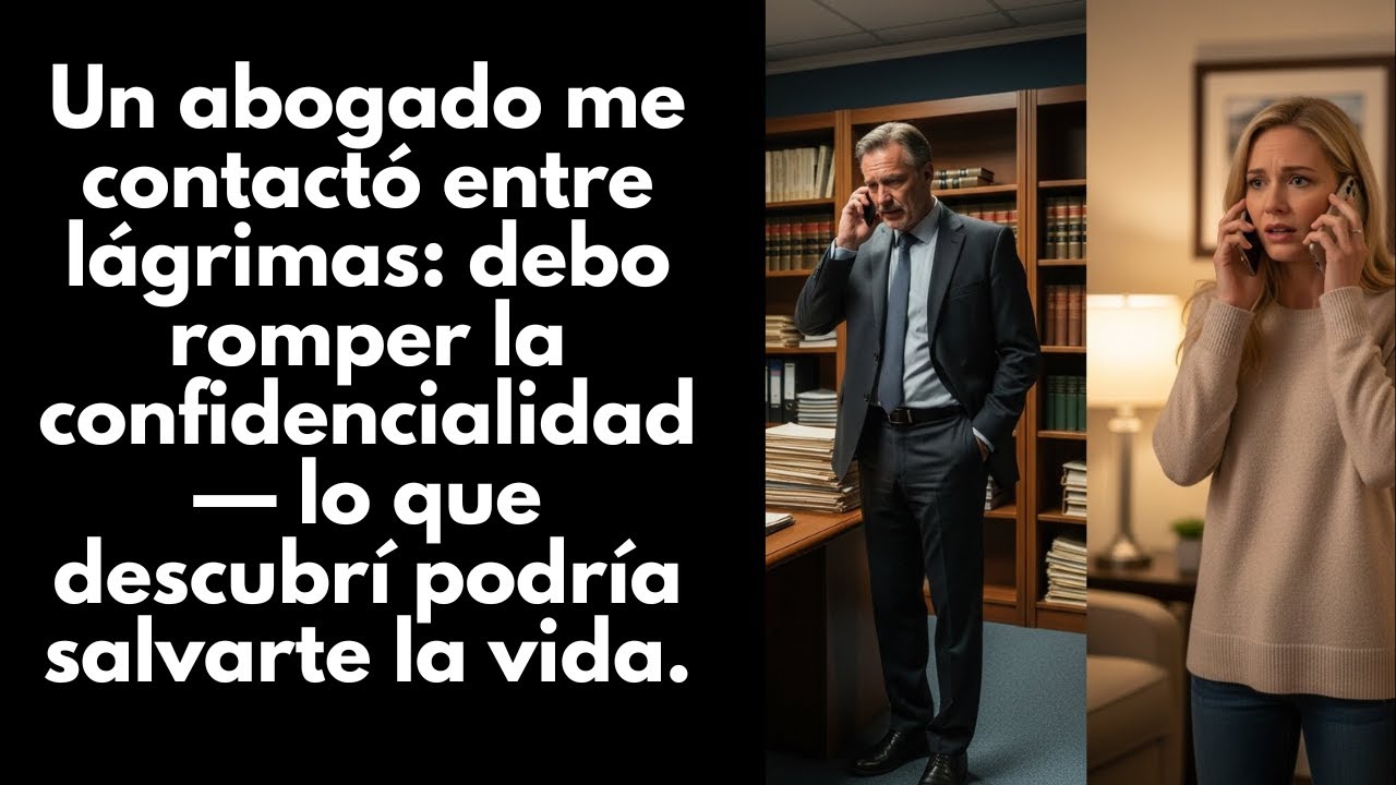 Un abogado me llamó llorando: debo romper el secreto—lo que hallé podría salvarte.