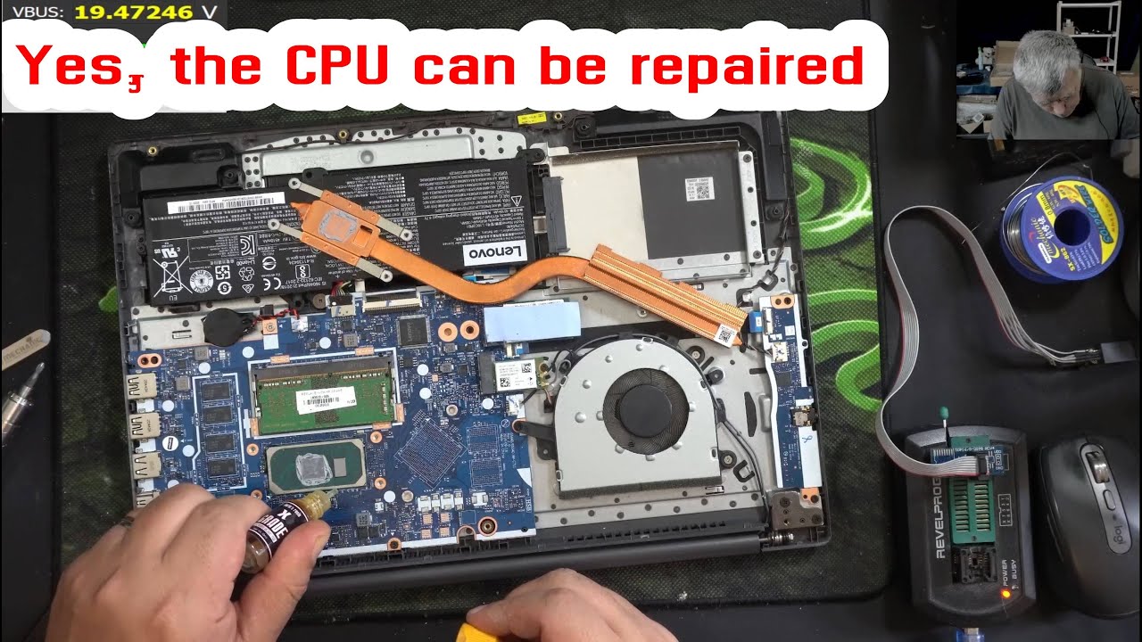 Lenovo V15 coming on with no picture. Yes, rosin can fix some CPU issues!