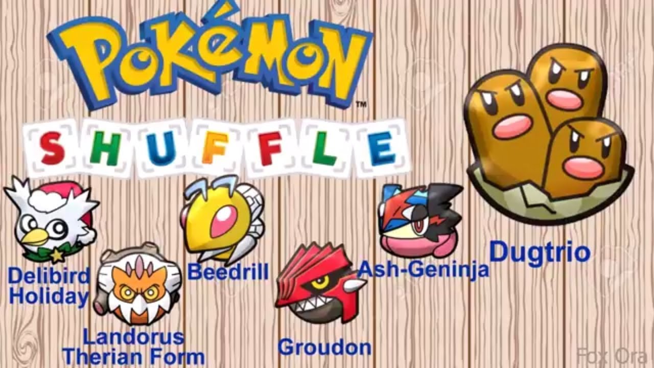 Pokemon Shuffle - DEFEAT Dugtrio-Beedrill-Groundon-Landorus Therian-Ash-Grenninja-Delibird Holiday