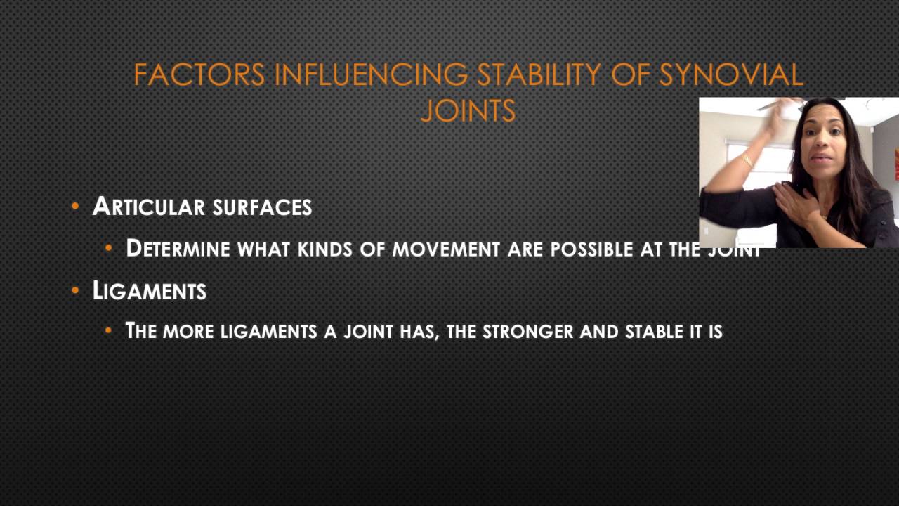 7. Factors Influencing the Stability of Synovial Joints