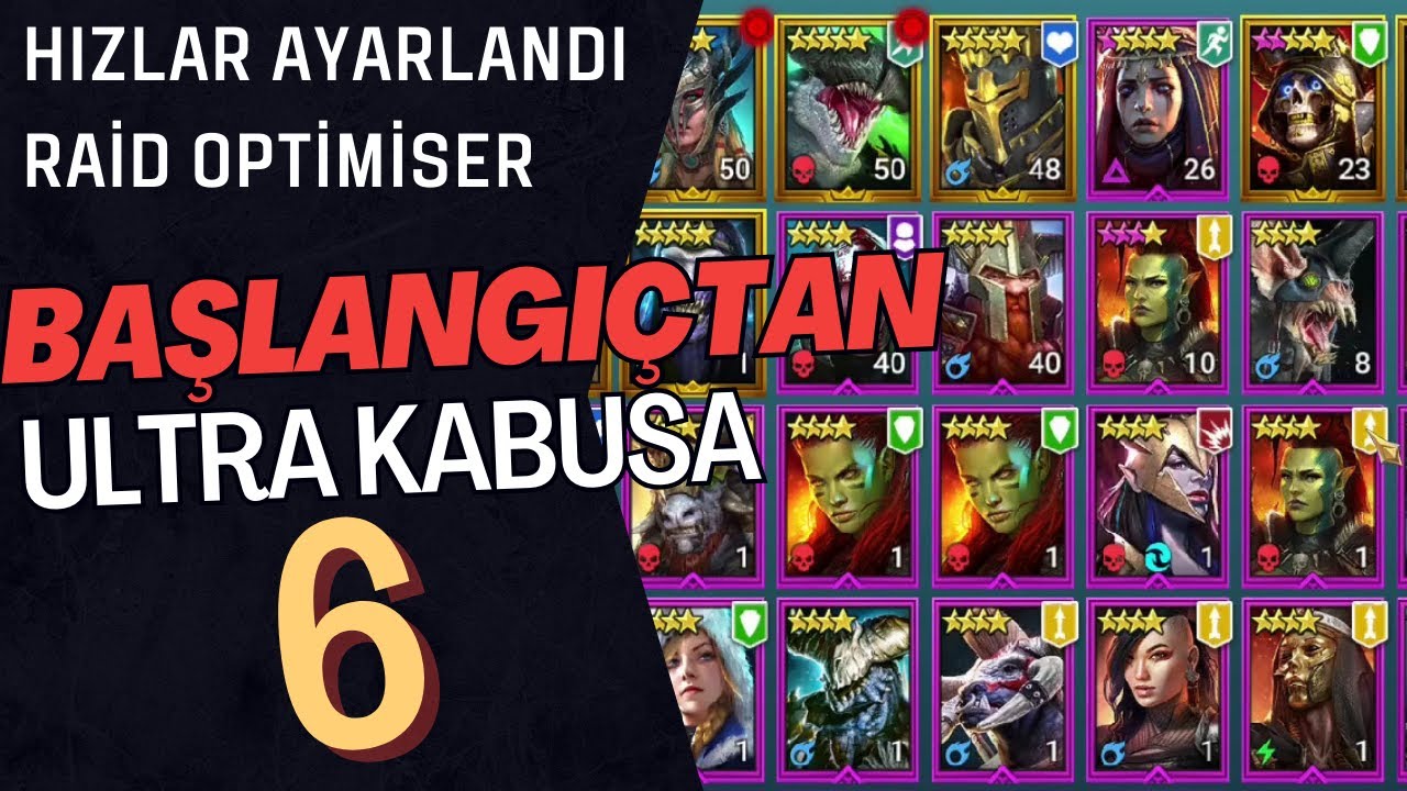 Raid Shadow Legends Klan Boss Takımı Hızlarını Ayarladık