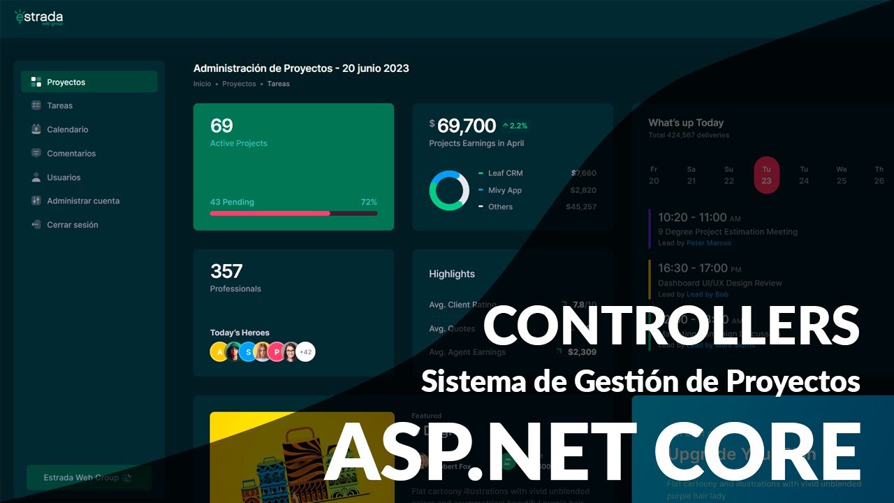 Desarrollo de Controllers en ASP.NET Core - Sistema de Gestión de Proyectos