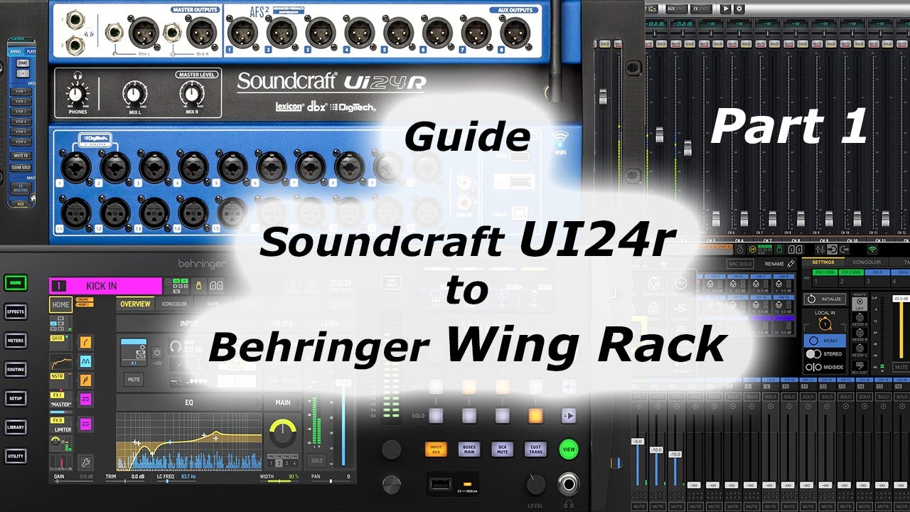 A total unstructured Guide from the Soundcraft Ui24r to the Behringer Wing Rack - Part 1