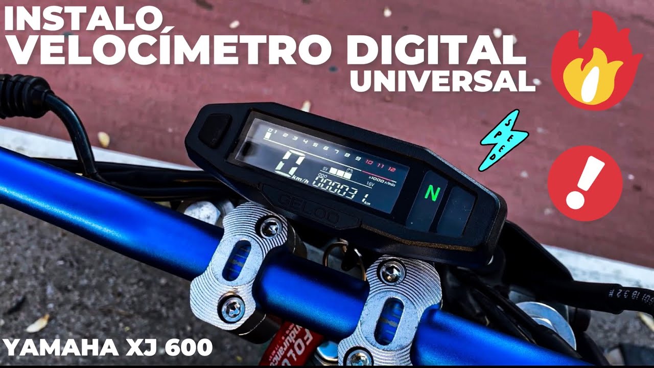 Instalación VELOCÍMETRO DIGITAL UNIVERSAL 💥🌎 Yamaha XJ 600 Modificada #custom #aliexpress