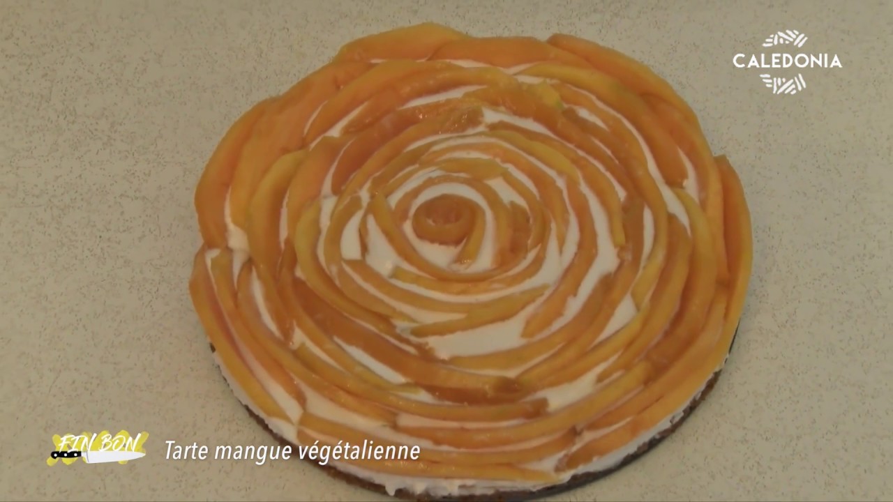Fin bon - Tarte à la mangue végétalienne