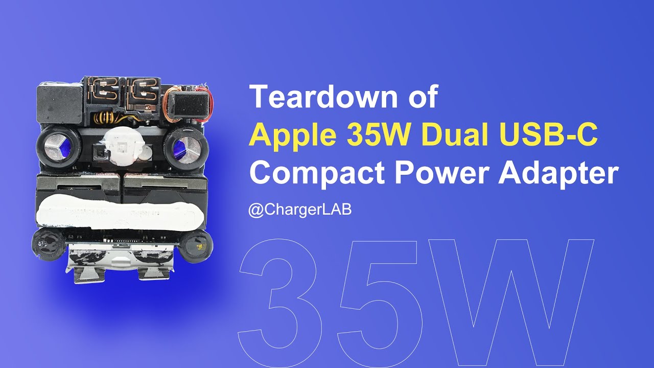 Совершенно другой | Разборка компактного адаптера питания Apple Dual USB-C мощностью 35 Вт