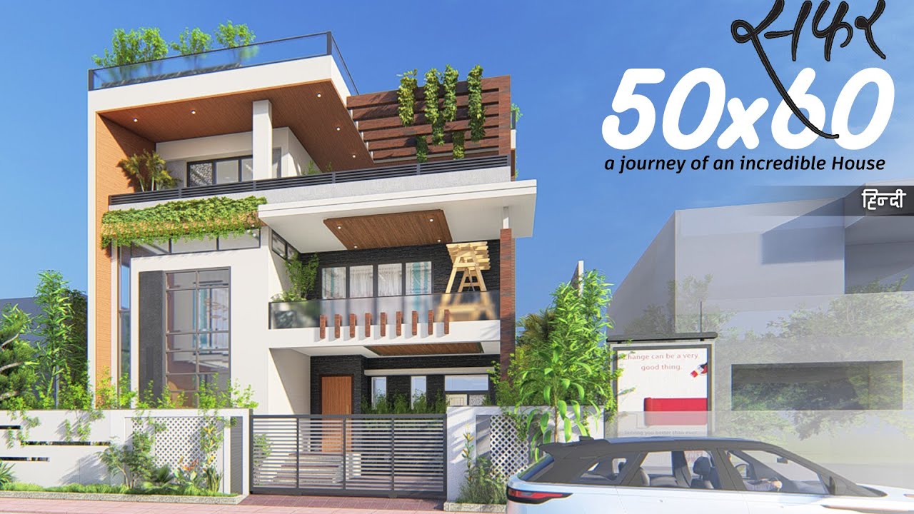 50x60 Feet | 5 Bedrooms | Wet Kitchen | Family Get-Together House | 15X18 Mtr. | 330 Gaj | ID-166