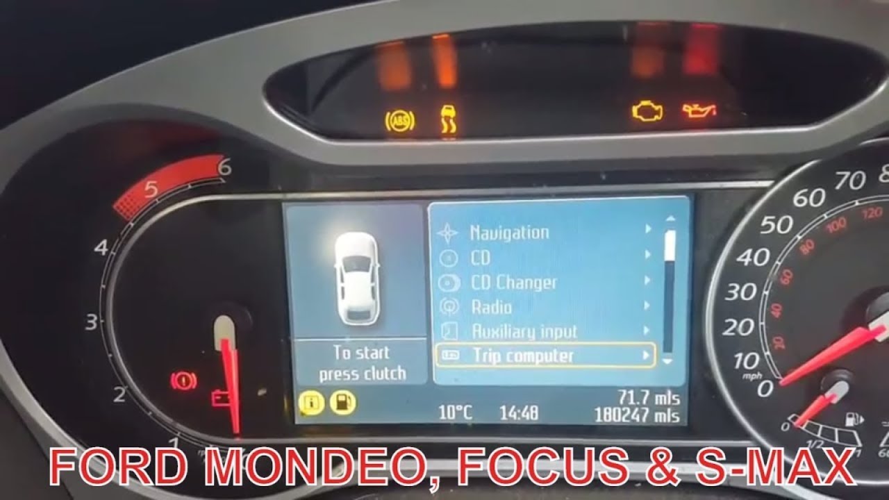Ford Mondeo MK4, Focus & S-Max, ABS, Traction Control, Forward Alert, Cruise Control, Faults