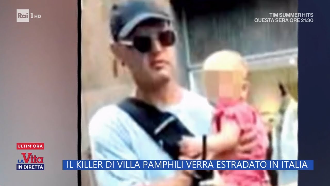 Il killer di Villa Pamphili verrà estradato in Italia - La Vita in diretta 27/06/2025