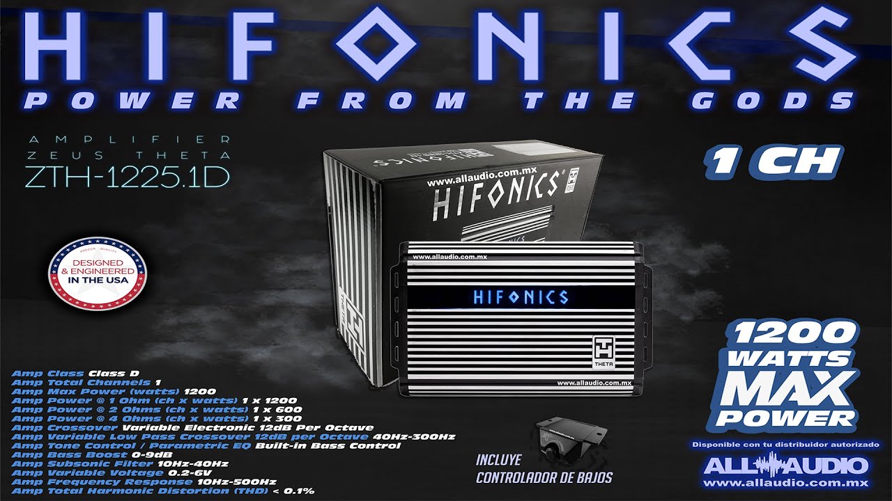 UnBoxing -  Hifonics ZTH-1225.1D