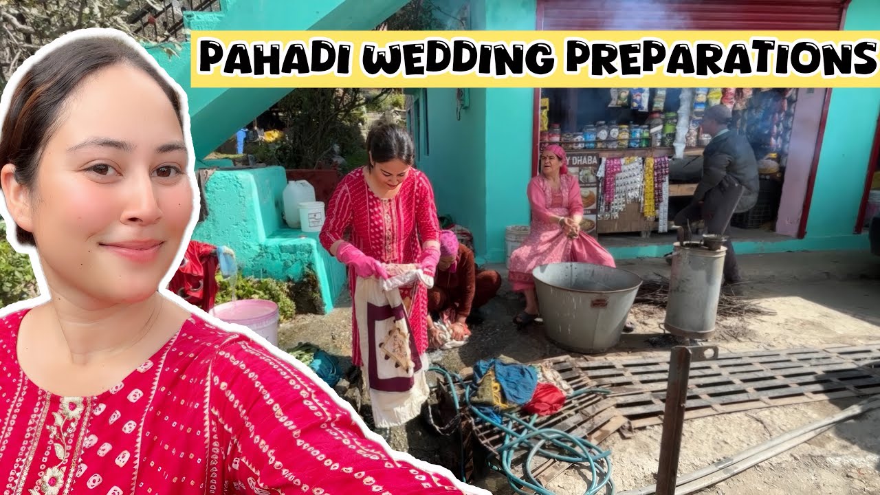 Bhya Ki Shaadi Ki Saaf Safai Shuru 💍 | Pahadi Wedding Preparation Vlog | Alisha Thakur vlogs 