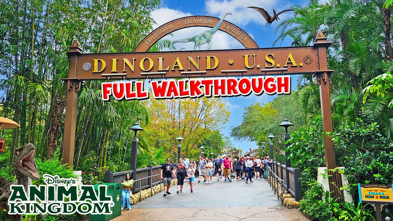 DinoLand U.S.A Full Tour at Animal Kingdom Walt Disney World (Jul 2024) [4K]