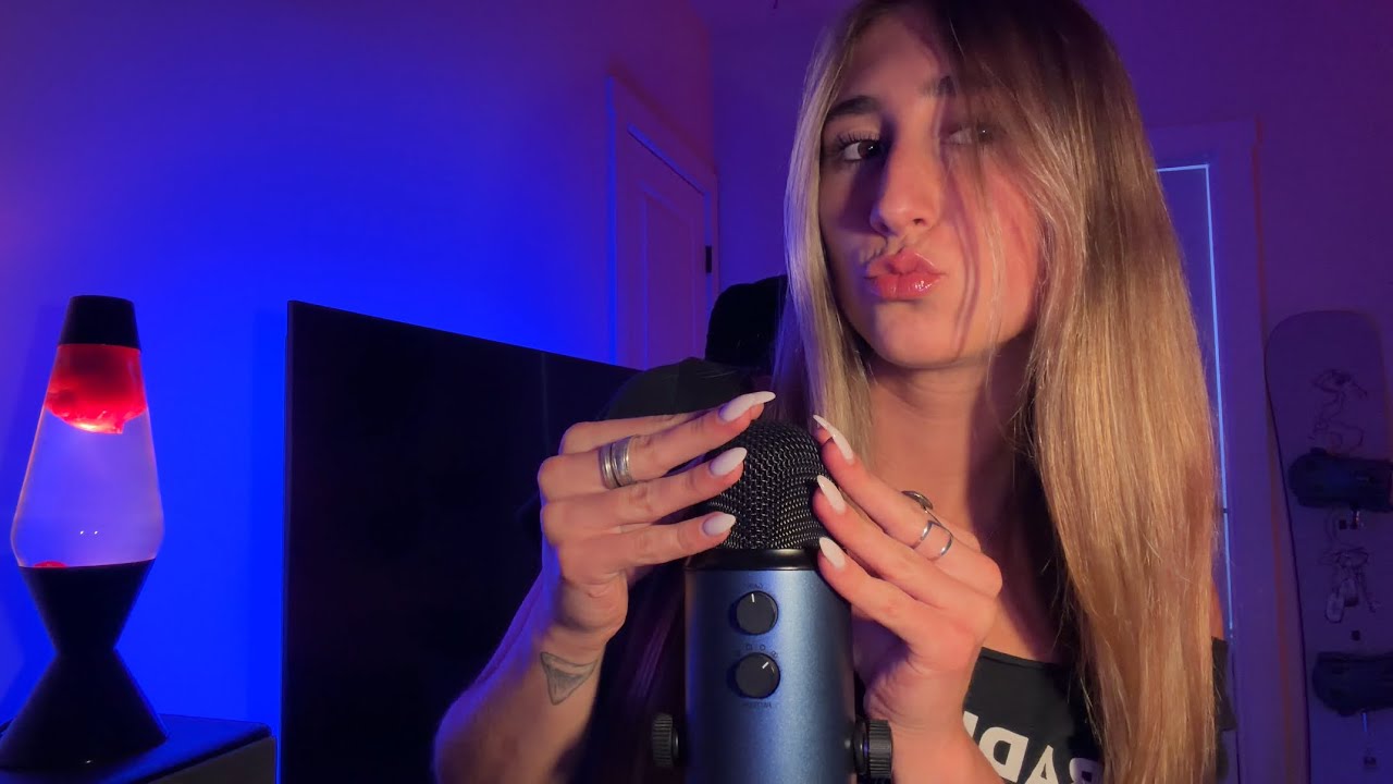 ASMR inaudible whispering with mouth sounds 