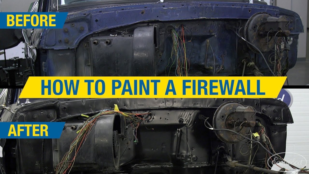 How to Paint a Firewall Using Eastwood 2K AeroSpray Underhood Paints! - Eastwood