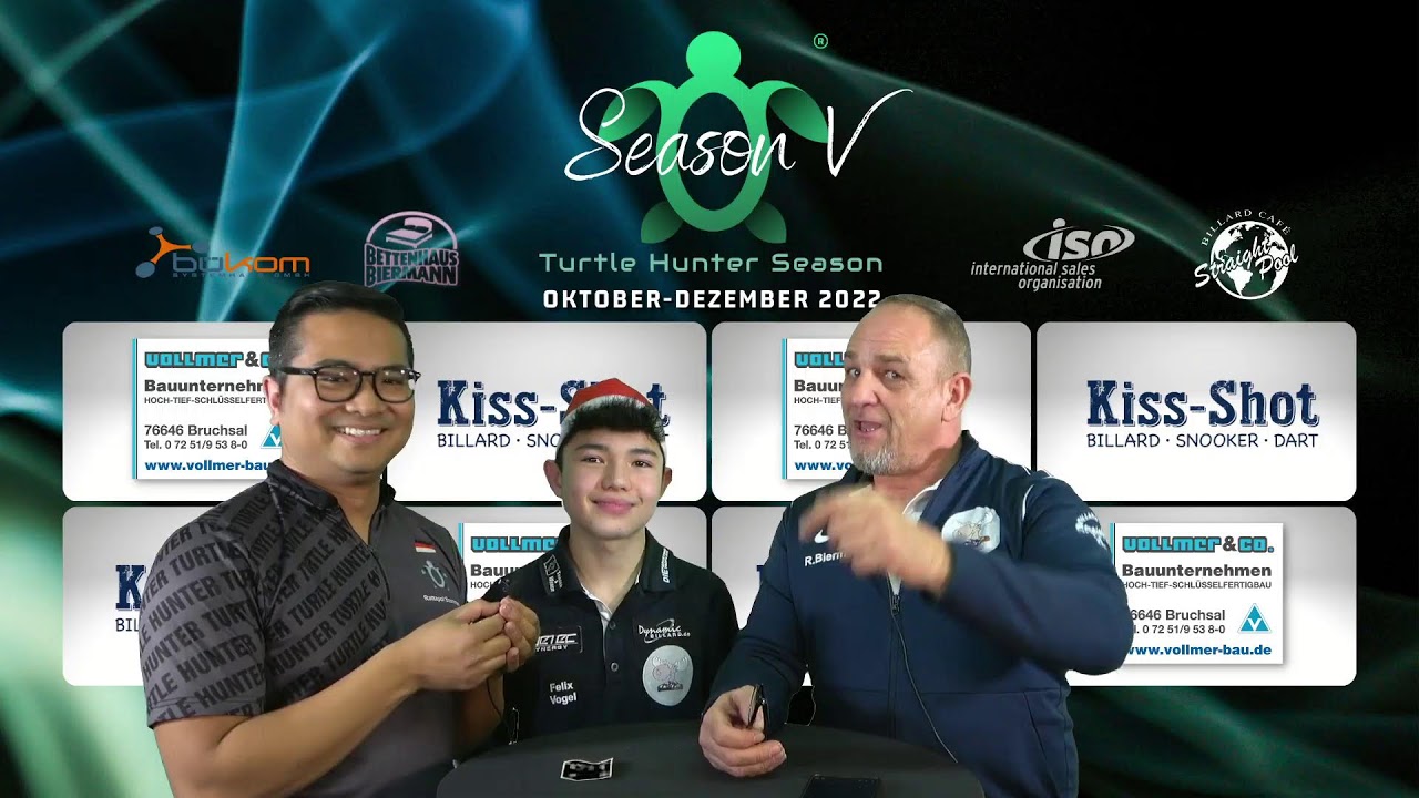 Turtle Hunter Season 5 - Felix Vogel vs. Rainer Biermann 9 Ball +15
