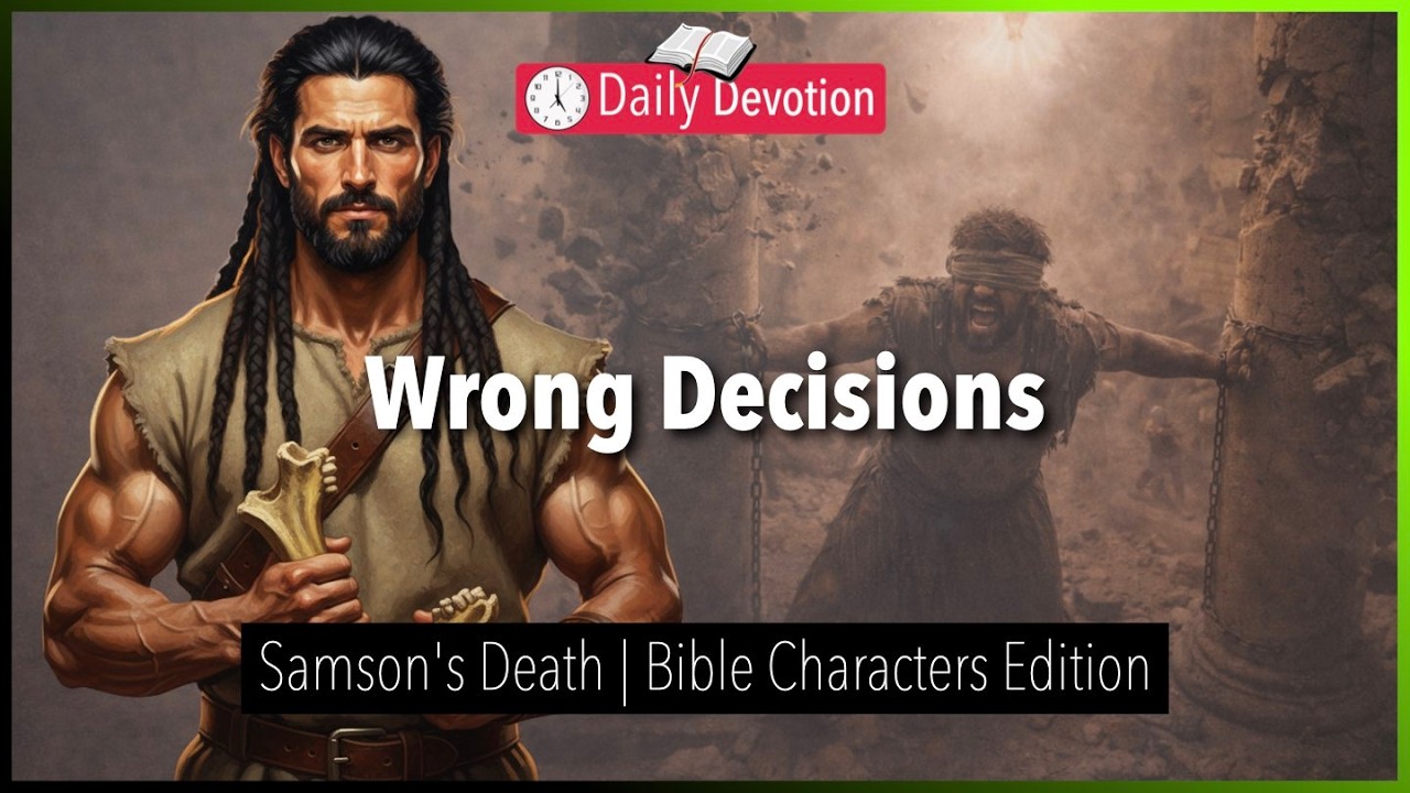 March 12: Wrong Decisions - Samson's Death - Judges 16 - 365 Daily Devotions
